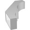Ekena Millwork 5 1/2-in. W x 18-in. D x 30-in. H Balboa Architectural Grade PVC Knee Brace BRCP055X18X30BOA - alternate 2